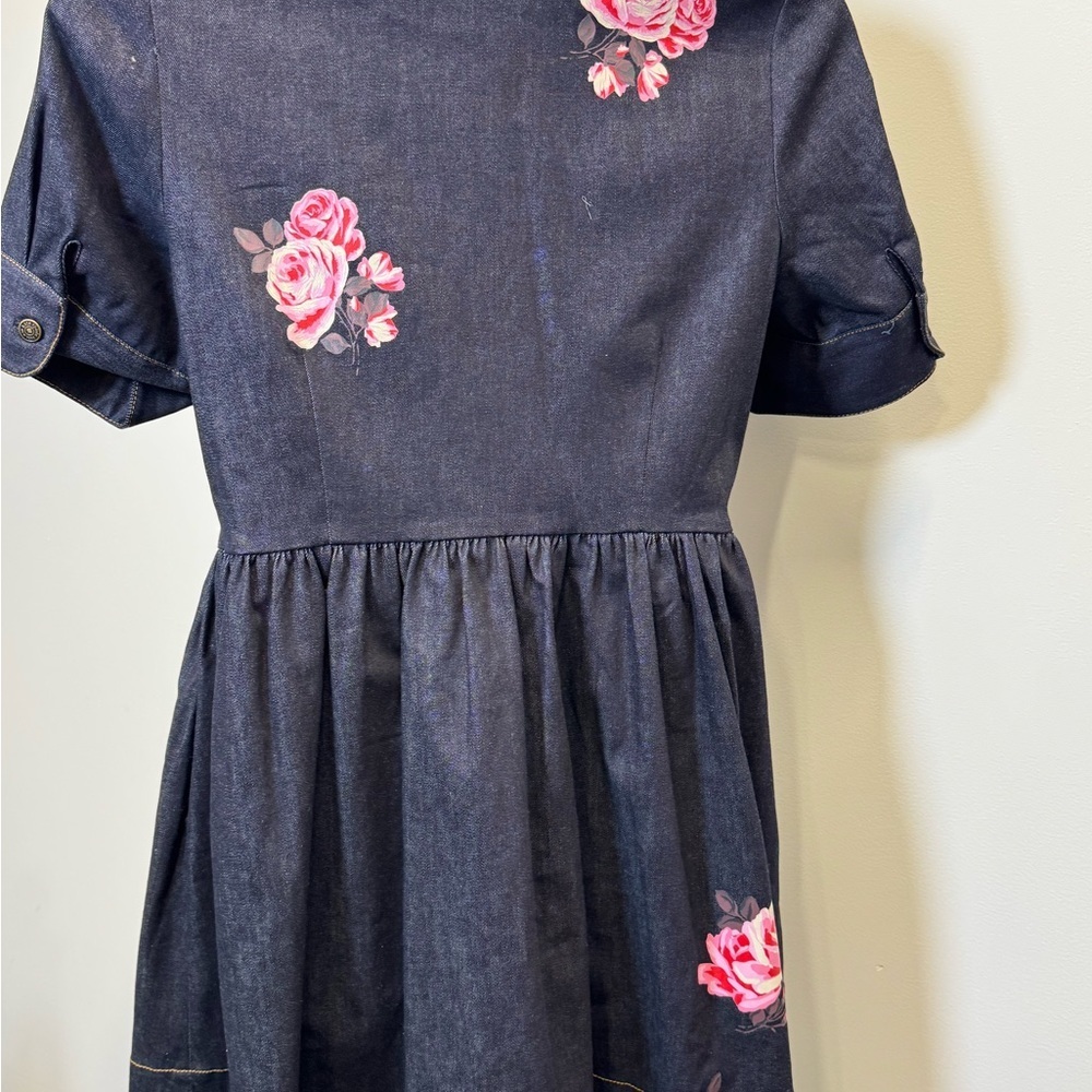 Kate Spade Broome Street Denim Dress size 14 w/ Pockets - Picture 6 of 11